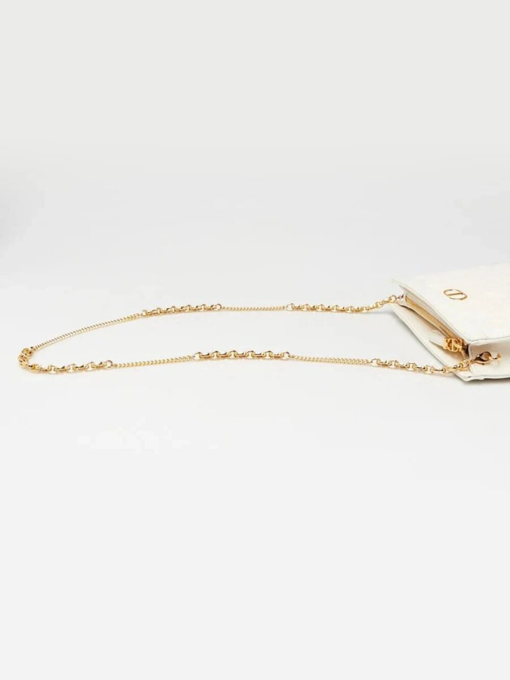 Christian Dior White Cannage Quilted Leather Caro Pouch Bag - Picture 5 of 11